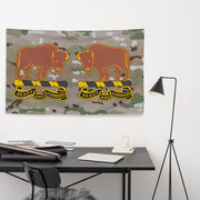 U.S. Army 10th Cavalry Regiment Multicam Wall Flag Tactically Acquired   