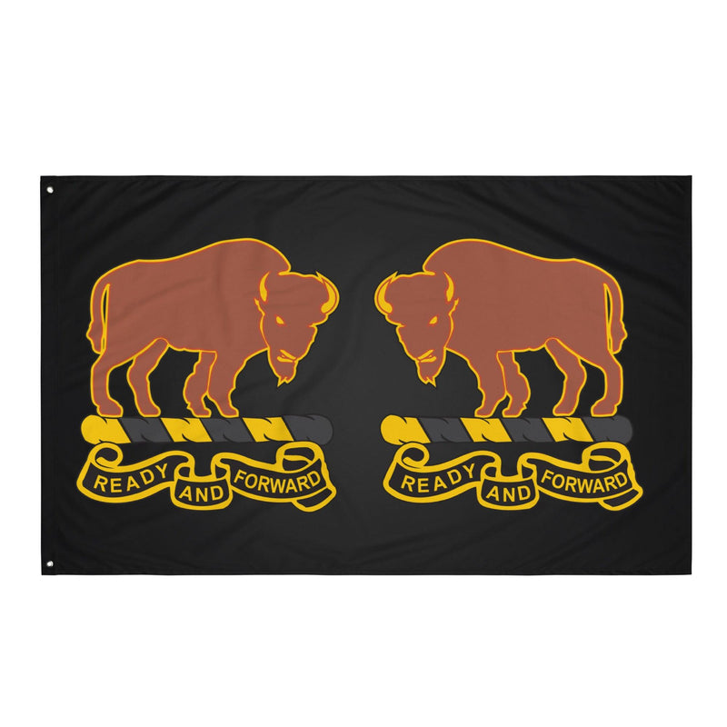 U.S. Army 10th Cavalry Regiment Black Wall Flag