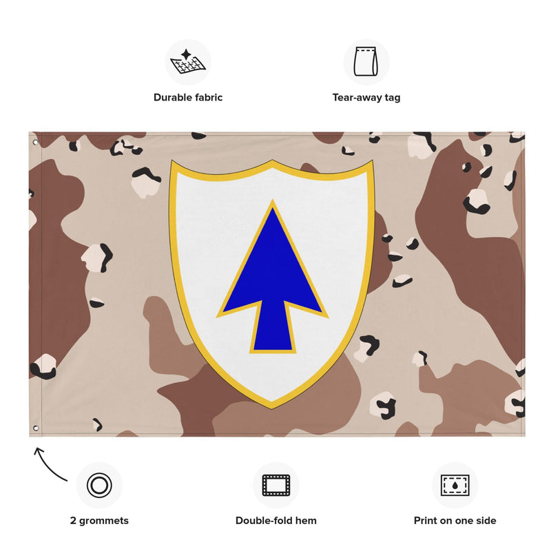 U.S. Army 26th Infantry Regiment Chocolate-Chip Camo Flag