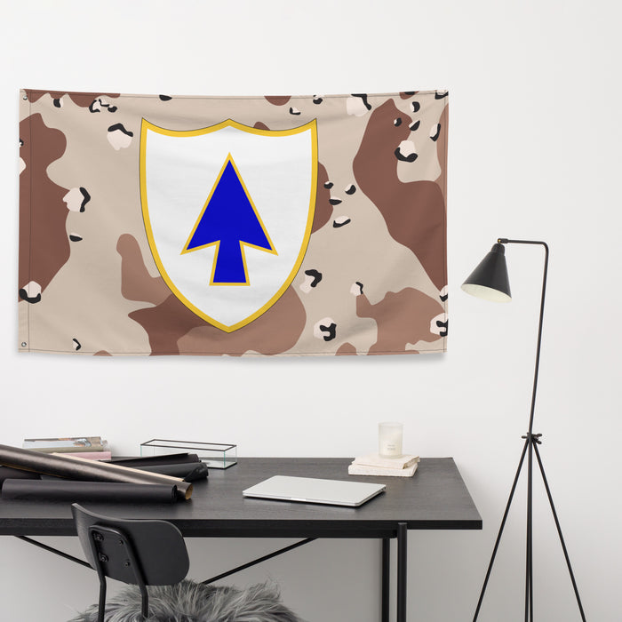 U.S. Army 26th Infantry Regiment Chocolate-Chip Camo Flag Tactically Acquired   