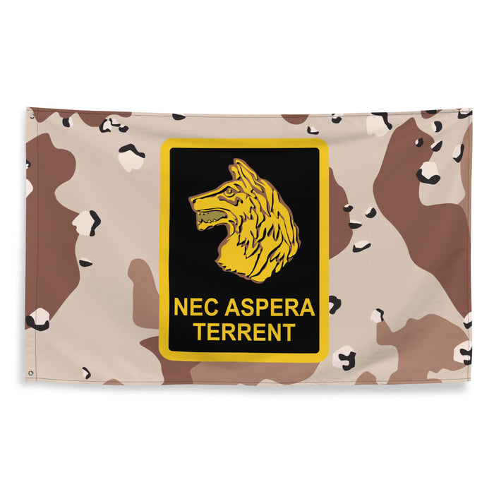 U.S. Army 27th Infantry Regiment 'Wolfhounds' Chocolate-Chip Camo Flag Tactically Acquired   