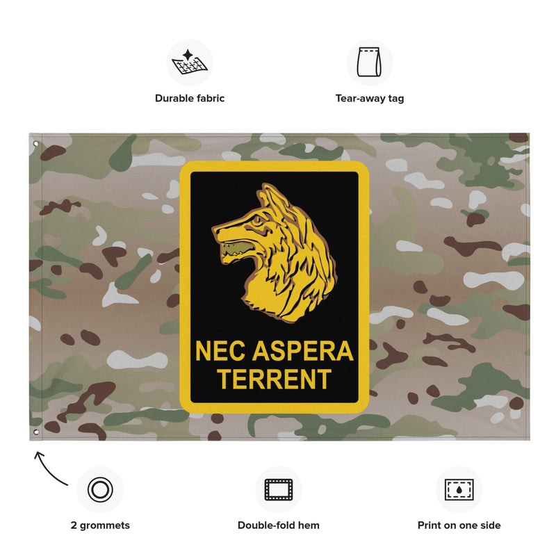 U.S. Army 27th Infantry Regiment 'Wolfhounds' Multicam Flag