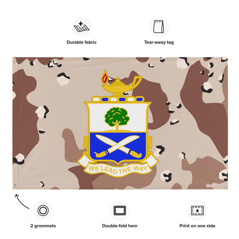 U.S. Army 29th Infantry Regiment Chocolate-Chip Camo Flag