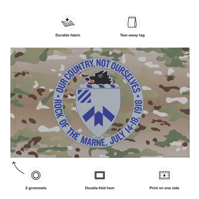 U.S. Army 30th Infantry Regiment Multicam Flag