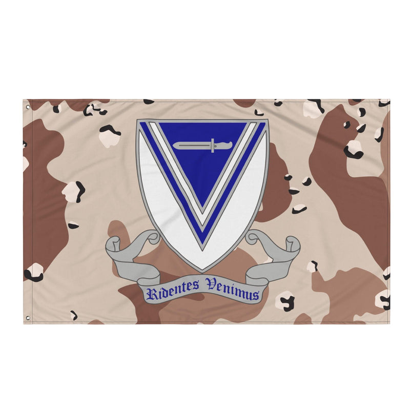 U.S. Army 33rd Infantry Regiment Chocolate-Chip Camo Flag