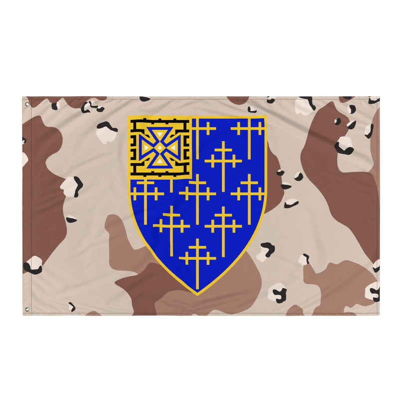 U.S. Army 34th Infantry Regiment Chocolate-Chip Camo Flag