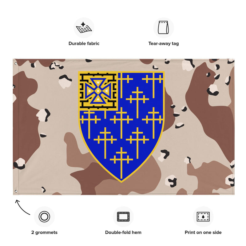 U.S. Army 34th Infantry Regiment Chocolate-Chip Camo Flag