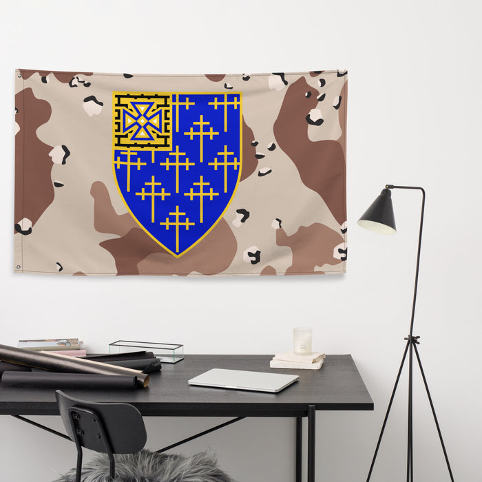 U.S. Army 34th Infantry Regiment Chocolate-Chip Camo Flag Tactically Acquired   