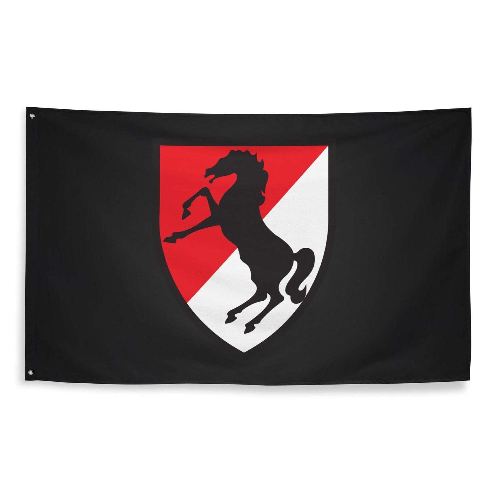 U.S. Army 11th ACR SSI Emblem Black Cavalry Flag Tactically Acquired   