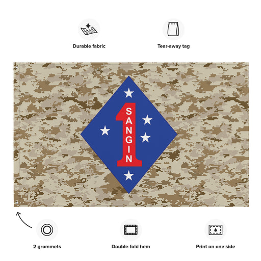 1st Marine Division Battle of Sangin MARPAT OEF Flag Tactically Acquired   