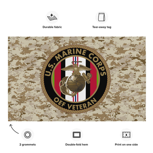 U.S. Marine Corps Operation Enduring Freedom OEF Veteran MARPAT Flag Tactically Acquired   