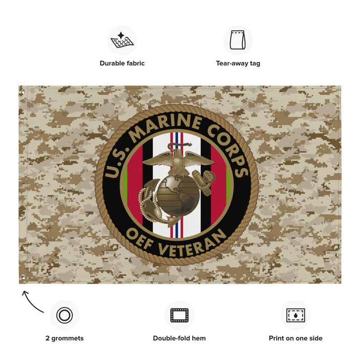 U.S. Marine Corps Operation Enduring Freedom OEF Veteran MARPAT Flag Tactically Acquired   