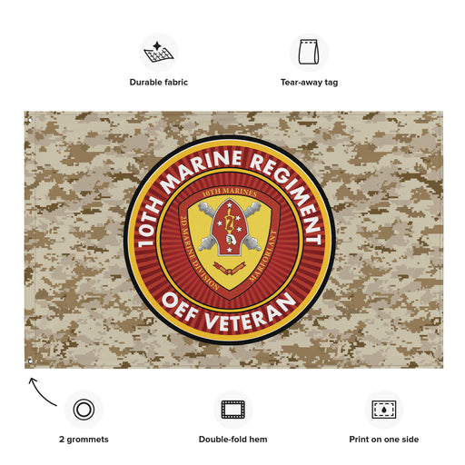 10th Marine Regiment Enduring Freedom OEF Veteran MARPAT Flag Tactically Acquired   