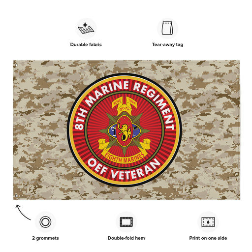 8th Marine Regiment Enduring Freedom OEF Veteran MARPAT Flag Tactically Acquired   