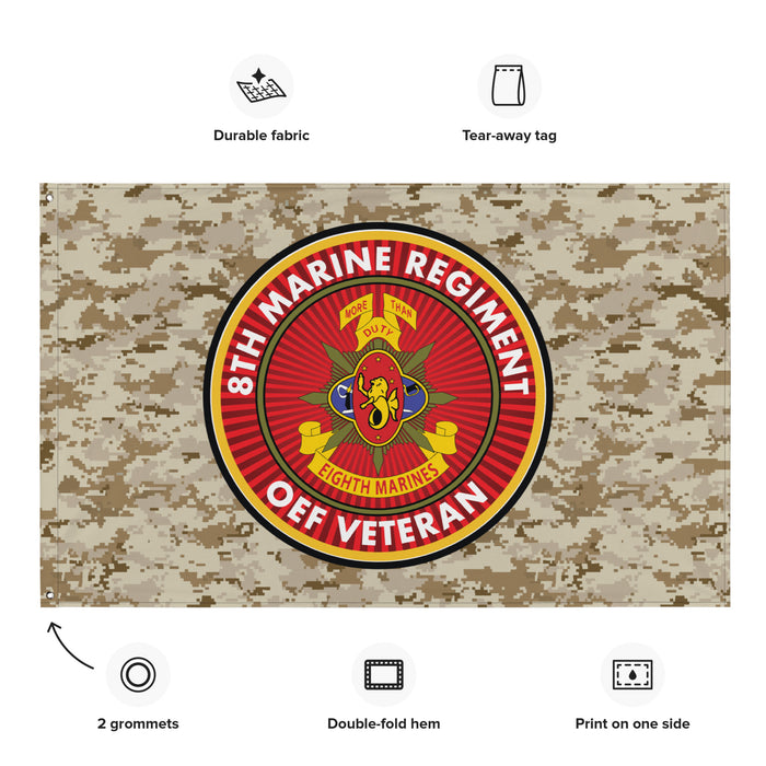 8th Marine Regiment Enduring Freedom OEF Veteran MARPAT Flag Tactically Acquired   