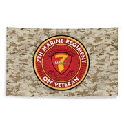 7th Marine Regiment Enduring Freedom OEF Veteran MARPAT Flag Tactically Acquired   