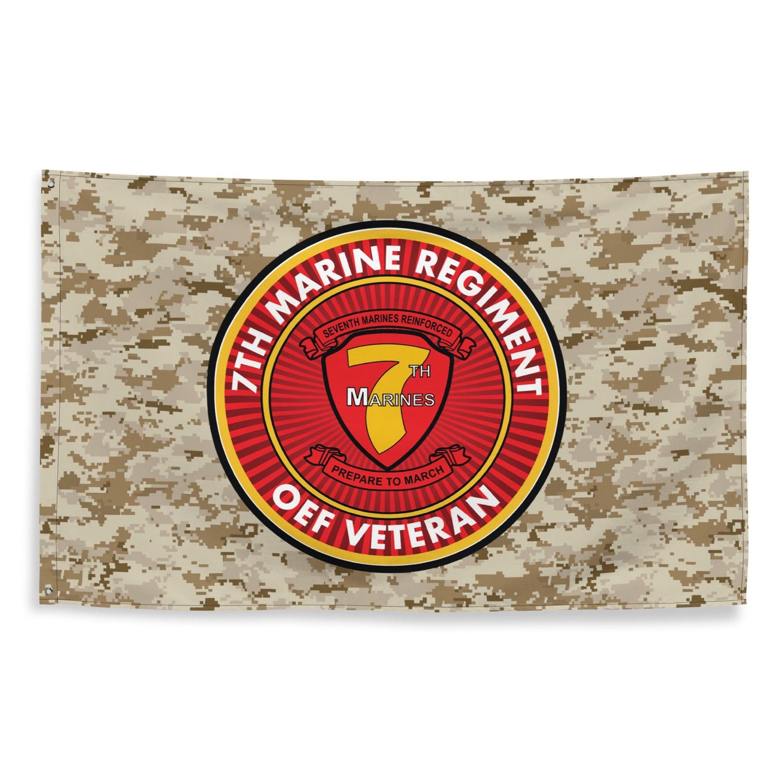 7th Marine Regiment Enduring Freedom OEF Veteran MARPAT Flag Tactically Acquired   