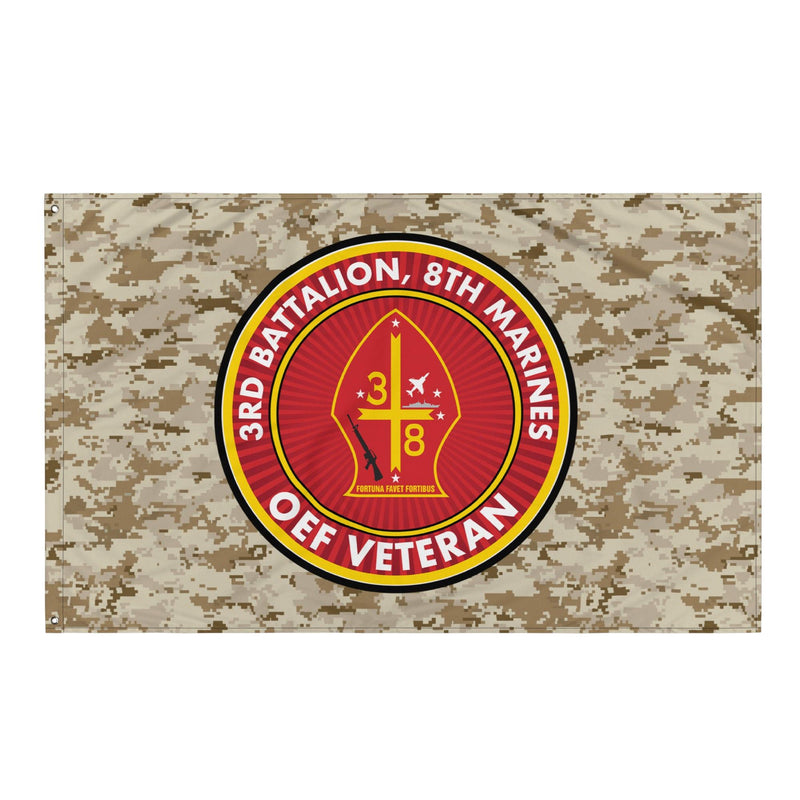 3/8 Marines Operation Enduring Freedom OEF Veteran MARPAT Flag