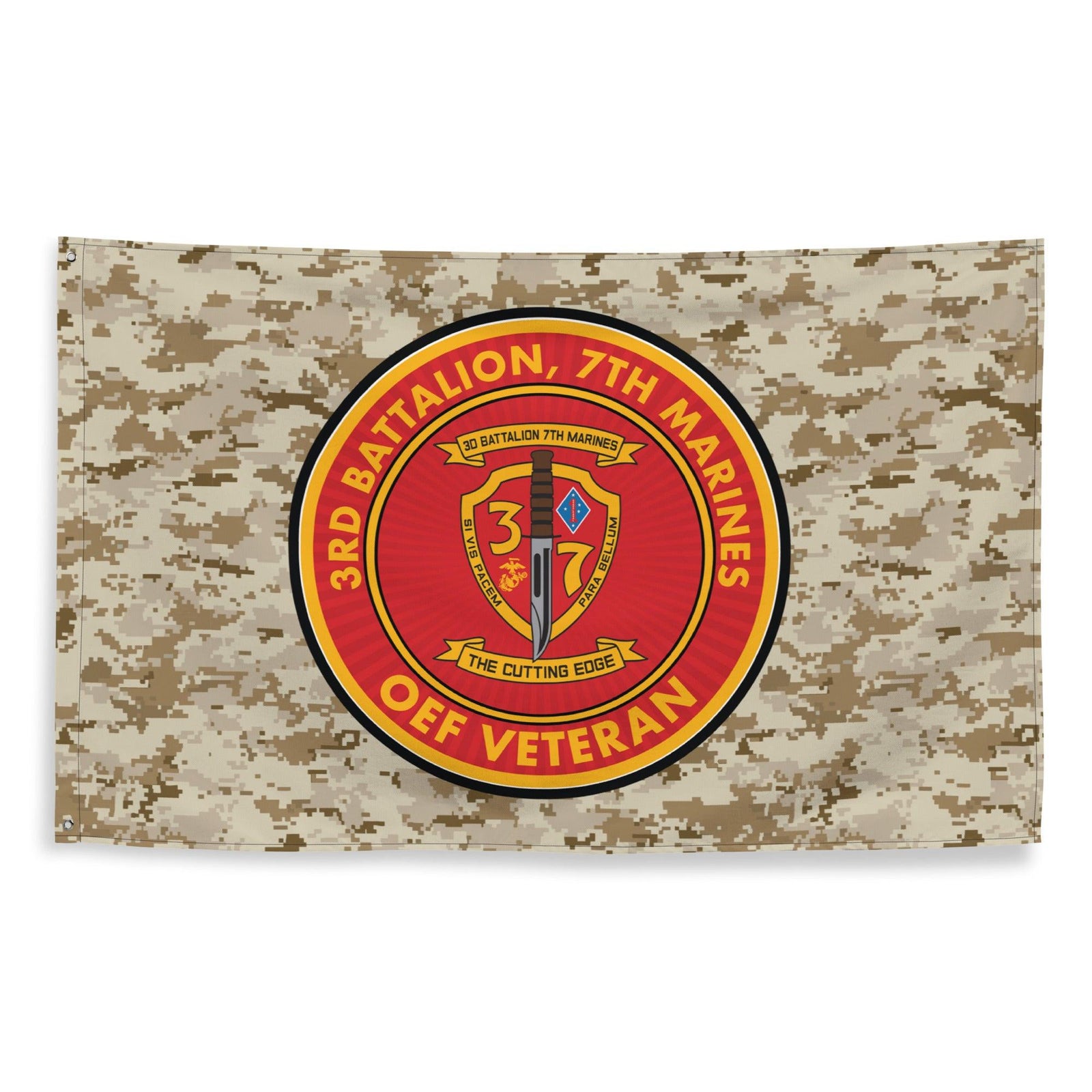 3/7 Marines Operation Enduring Freedom OEF Veteran MARPAT Flag Tactically Acquired   