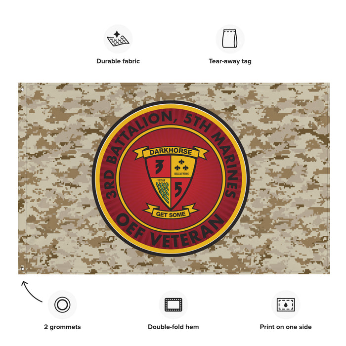3/5 Marines Operation Enduring Freedom OEF Veteran MARPAT Flag Tactically Acquired   