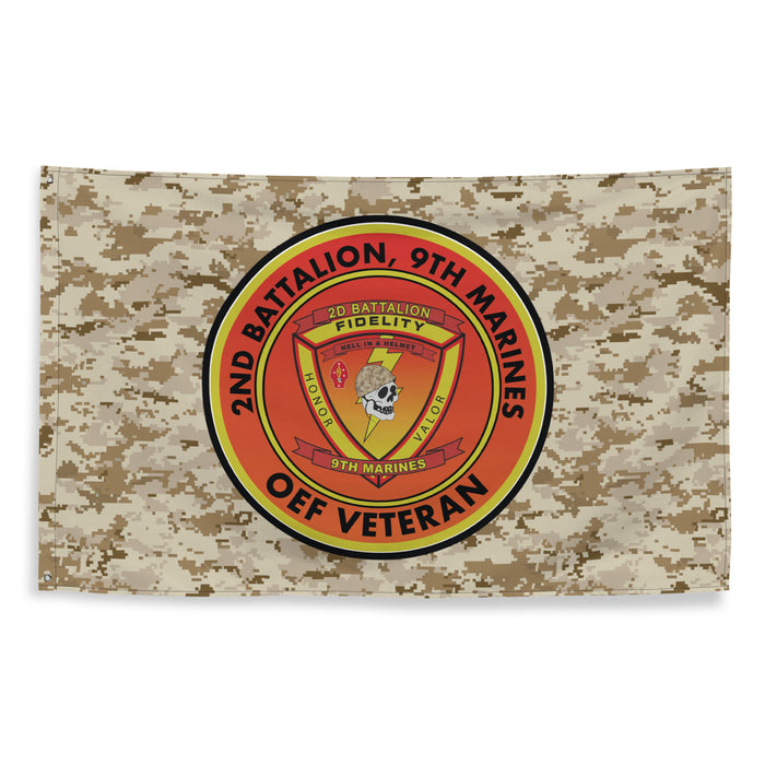 2/9 Marines Operation Enduring Freedom OEF Veteran MARPAT Flag Tactically Acquired   