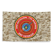 2/7 Marines Operation Enduring Freedom OEF Veteran MARPAT Flag Tactically Acquired   