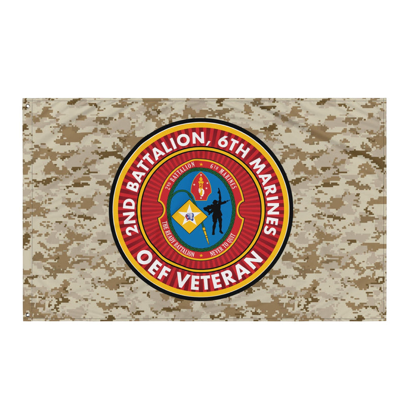 2/6 Marines Operation Enduring Freedom OEF Veteran MARPAT Flag