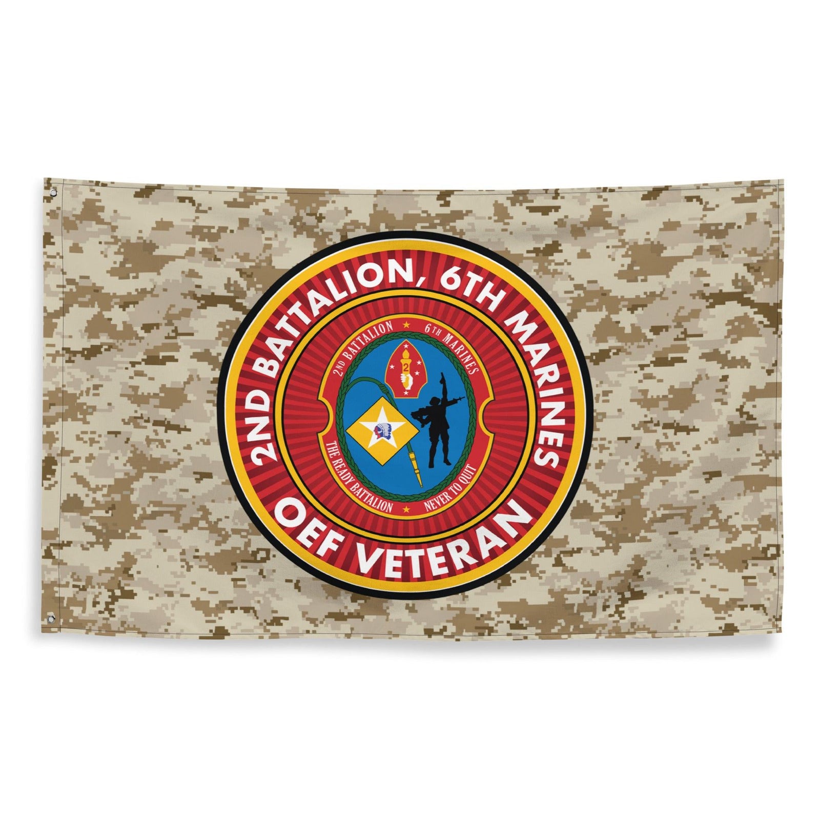 2/6 Marines Operation Enduring Freedom OEF Veteran MARPAT Flag Tactically Acquired   