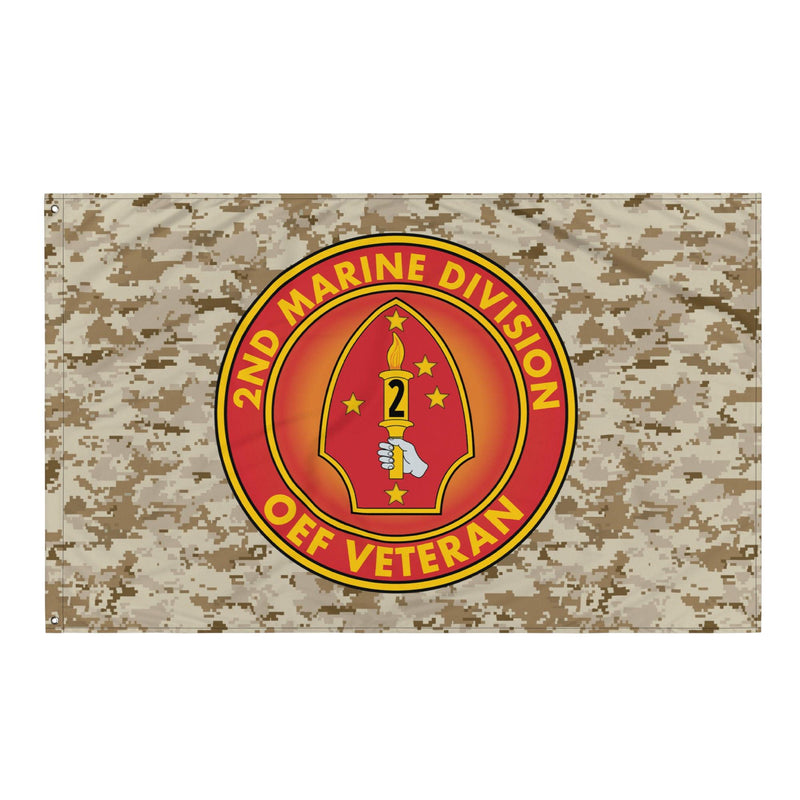 2nd Marine Division OEF Veteran USMC Flag