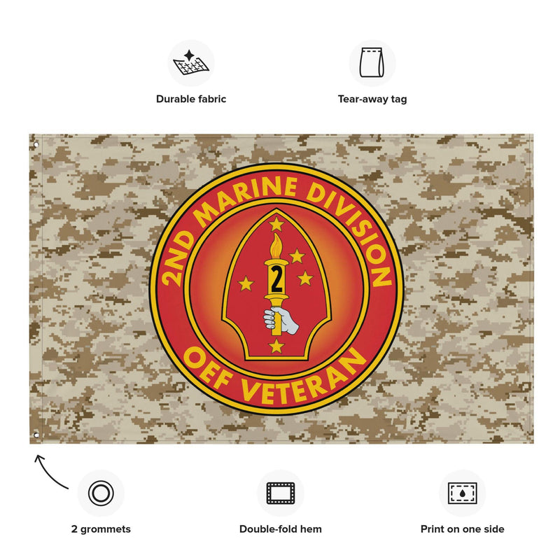 2nd Marine Division OEF Veteran USMC Flag