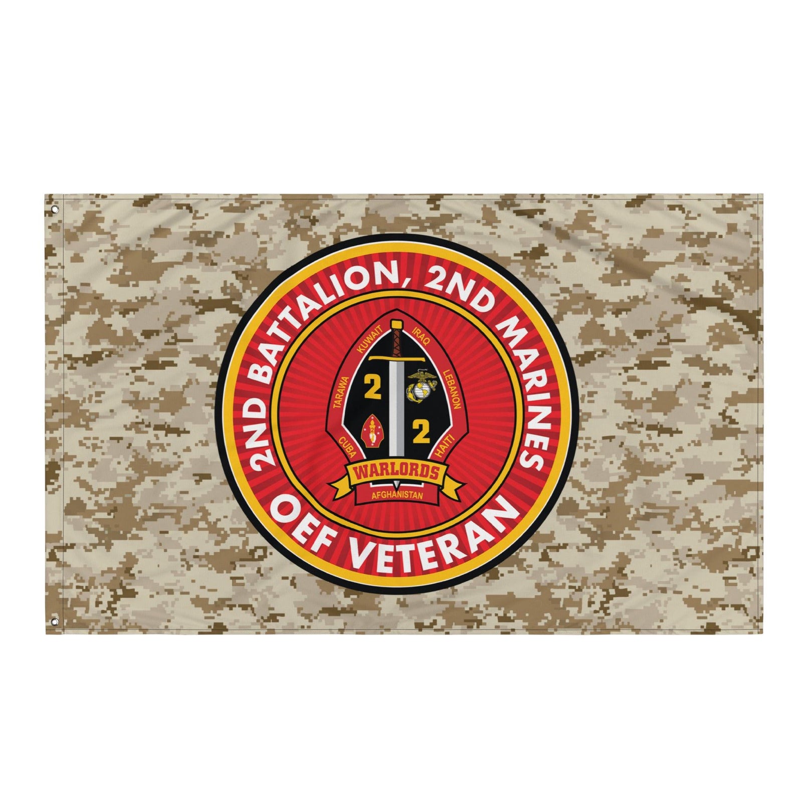 2/2 Marines Operation Enduring Freedom Veteran MARPAT Flag Tactically Acquired Default Title  