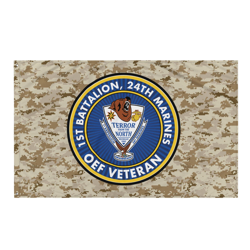 1/24 Marines Operation Enduring Freedom Veteran MARPAT Flag