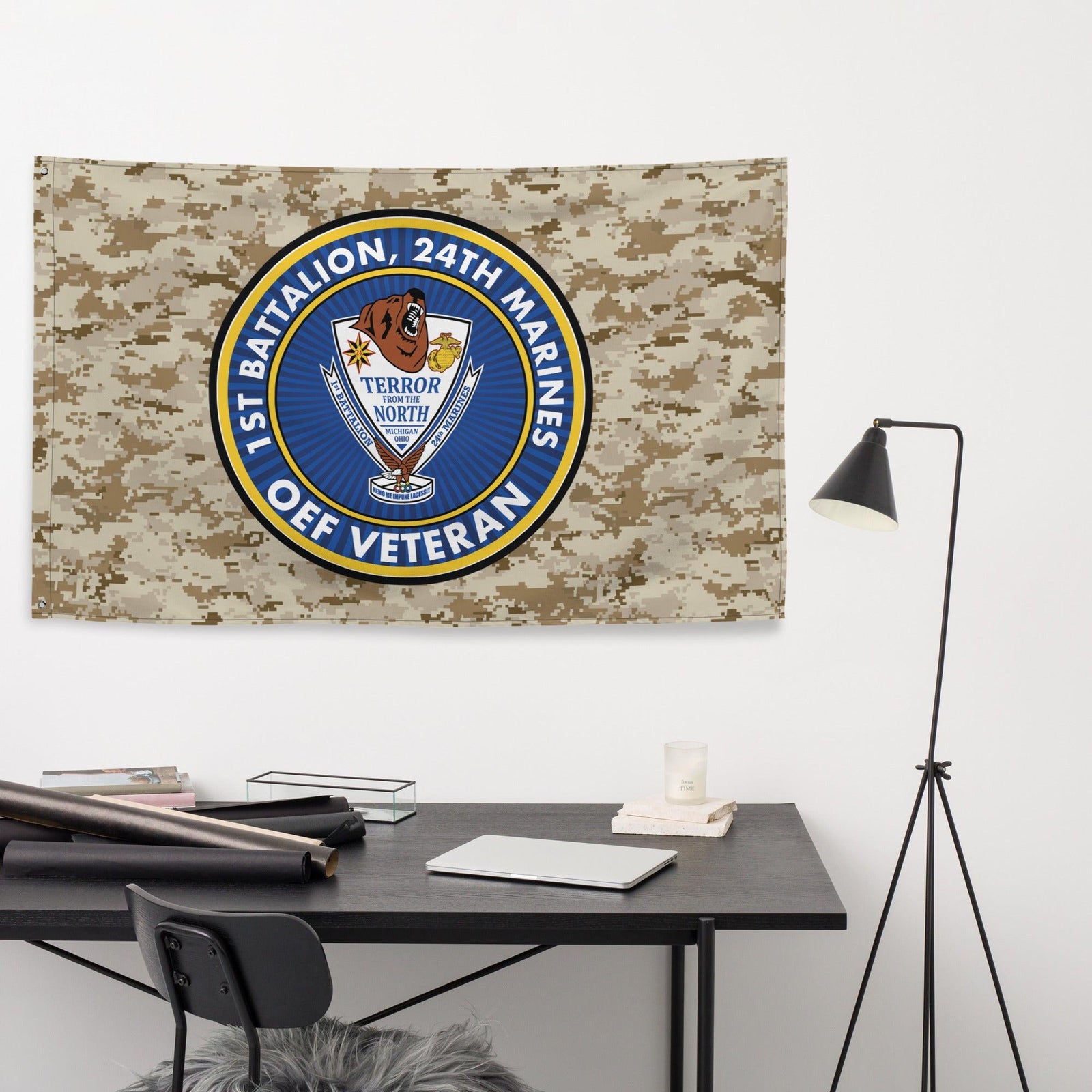 1/24 Marines Operation Enduring Freedom Veteran MARPAT Flag Tactically Acquired   