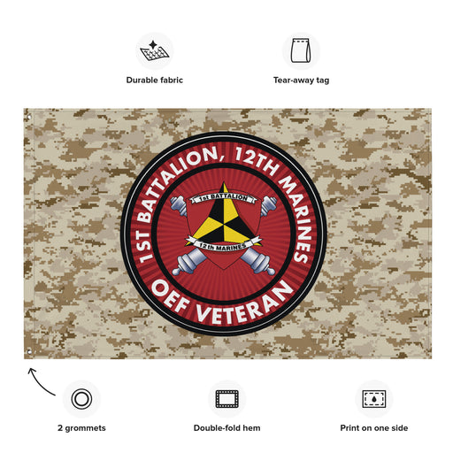 1/12 Marines Operation Enduring Freedom Veteran MARPAT Flag Tactically Acquired   