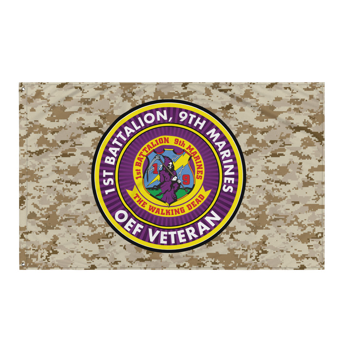 1/9 Marines Operation Enduring Freedom Veteran MARPAT Flag Tactically Acquired Default Title  