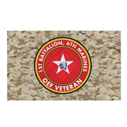 1/6 Marines Operation Enduring Freedom Veteran MARPAT Flag Tactically Acquired Default Title  