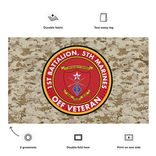 1/5 Marines Operation Enduring Freedom Veteran MARPAT Flag Tactically Acquired   