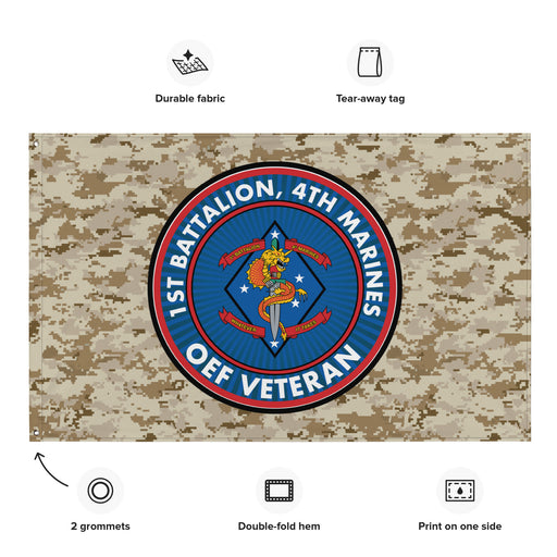 1/4 Marines Operation Enduring Freedom Veteran MARPAT Flag Tactically Acquired   