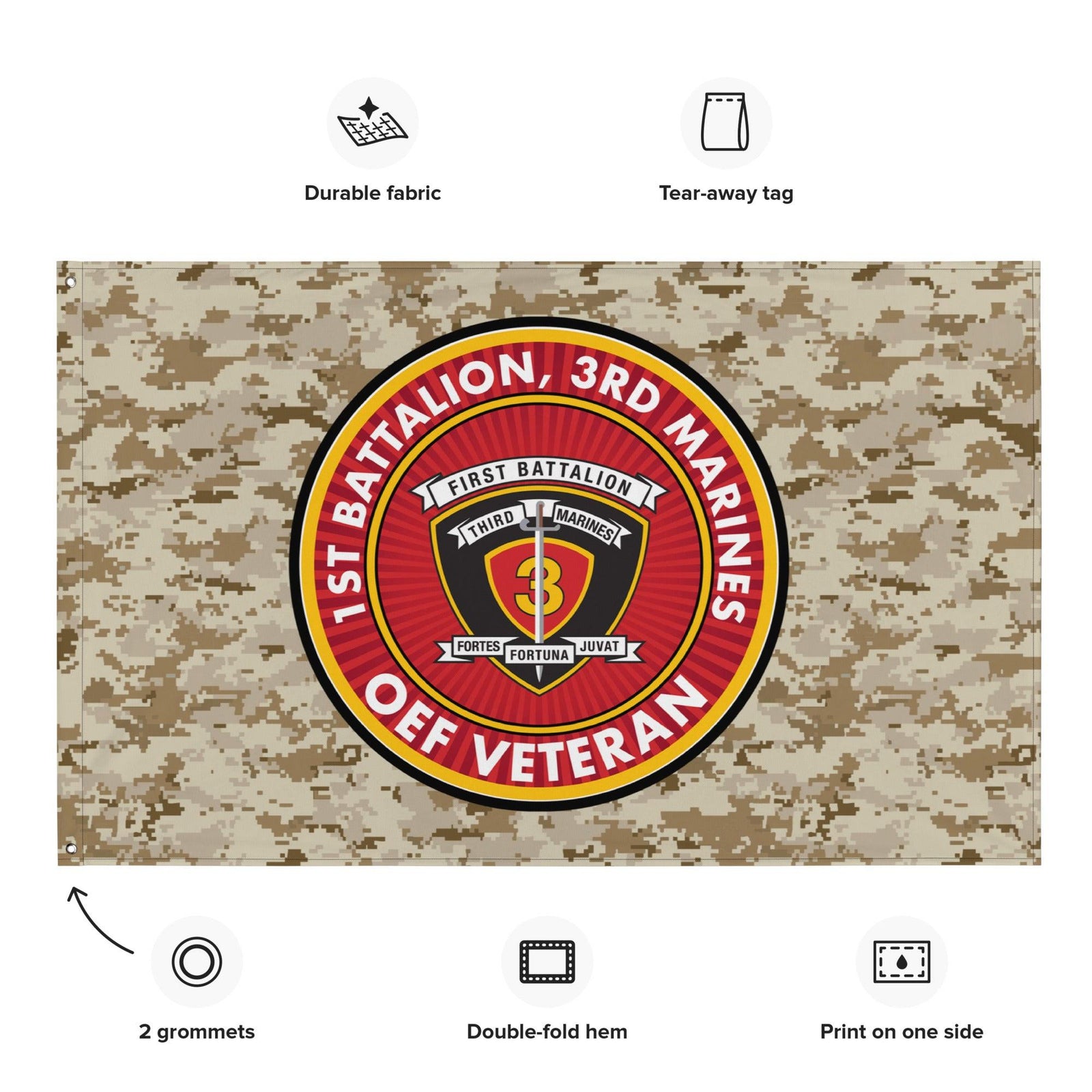 1/3 Marines Operation Enduring Freedom Veteran MARPAT Flag Tactically Acquired   