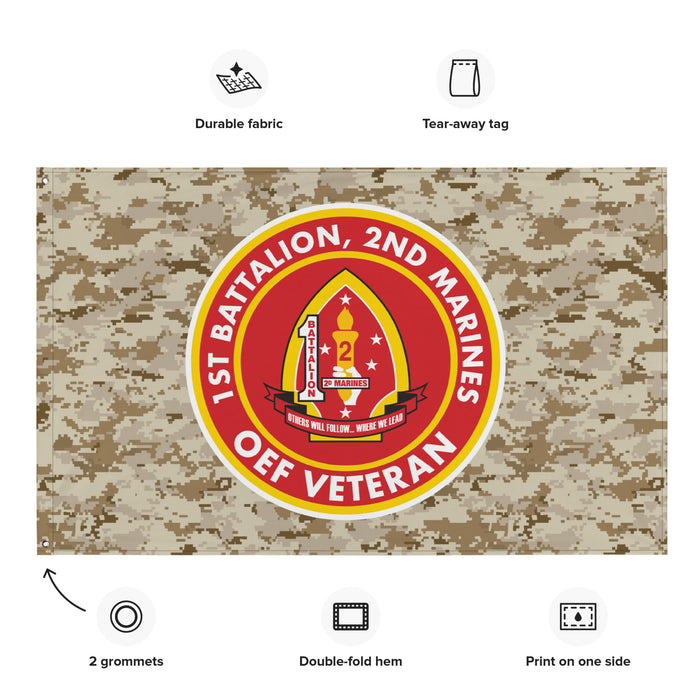 1/2 Marines Operation Enduring Freedom Veteran MARPAT Flag Tactically Acquired   