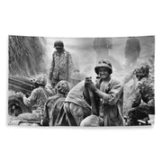 Marine Artillery during the Battle of Tarawa USMC WW2 Flag Tactically Acquired   