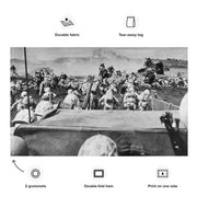 Marines Landing during the Battle of Iwo Jima USMC WW2 Flag Tactically Acquired   