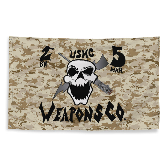 2-5 Marines Weapons 'Whiskey' Company OIF MARPAT Flag Tactically Acquired   