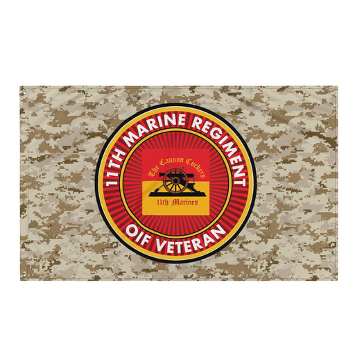 11th Marine Regiment OIF Veteran Emblem MARPAT Flag Tactically Acquired Default Title  