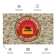 11th Marine Regiment OIF Veteran Emblem MARPAT Flag Tactically Acquired   