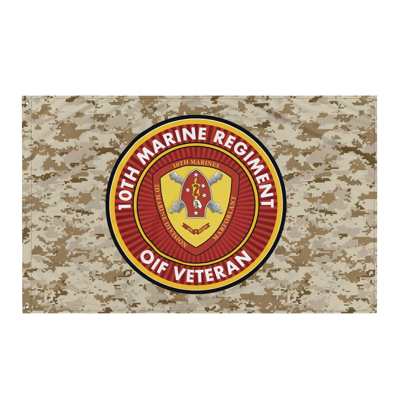 10th Marine Regiment OIF Veteran Emblem MARPAT Flag