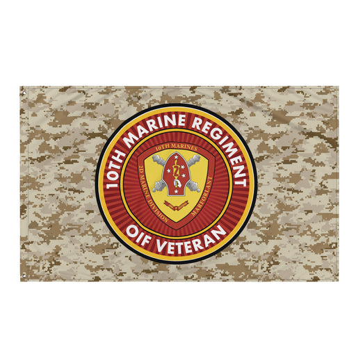 10th Marine Regiment OIF Veteran Emblem MARPAT Flag Tactically Acquired Default Title  