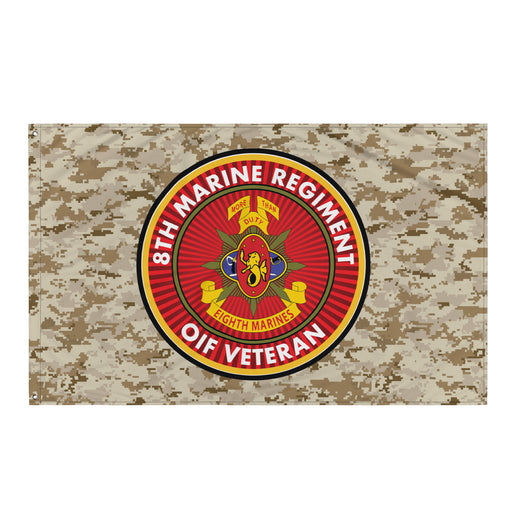 8th Marine Regiment OIF Veteran Emblem MARPAT Flag Tactically Acquired Default Title  
