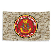 8th Marine Regiment OIF Veteran Emblem MARPAT Flag Tactically Acquired   