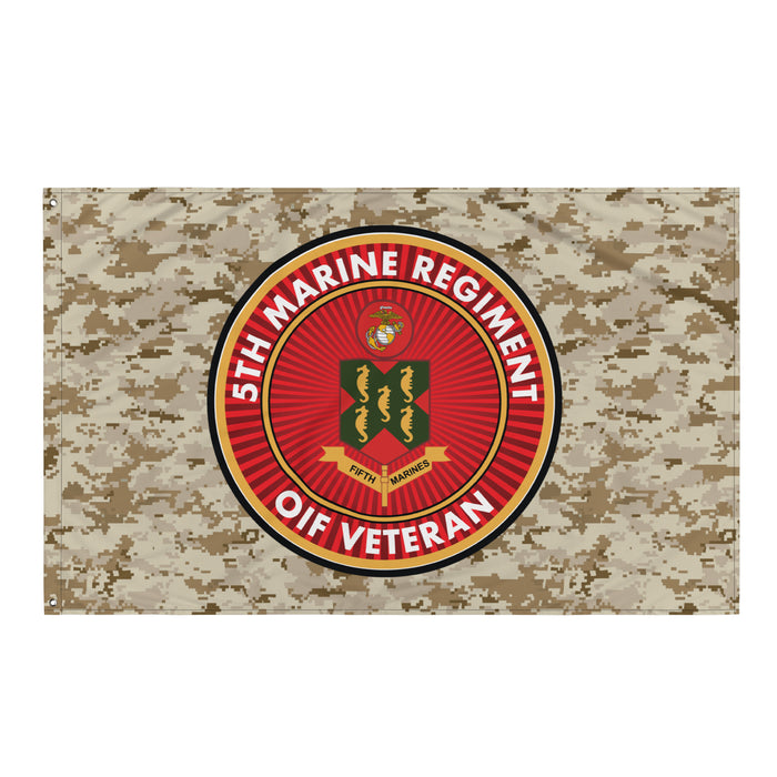 5th Marine Regiment OIF Veteran Emblem MARPAT Flag Tactically Acquired Default Title  